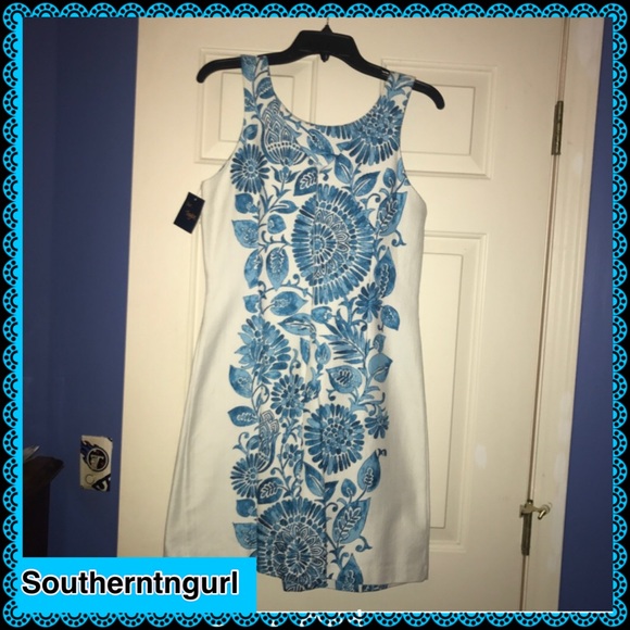 NWT JUST TAYLOR  Floral Sleeveless Sheath Midi Dress - Picture 8 of 8